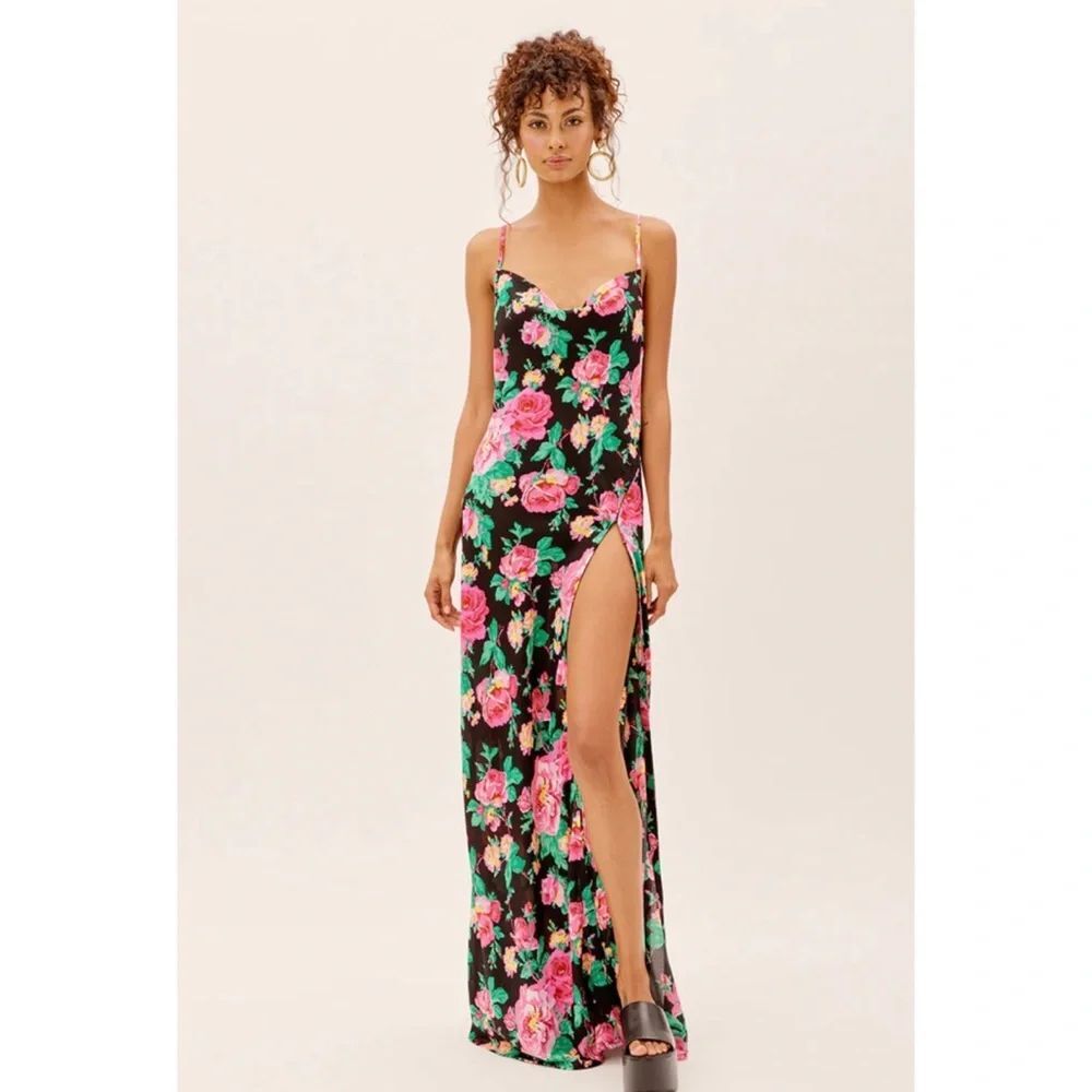 For Love & Lemons Becca Maxi Dress Size M $345